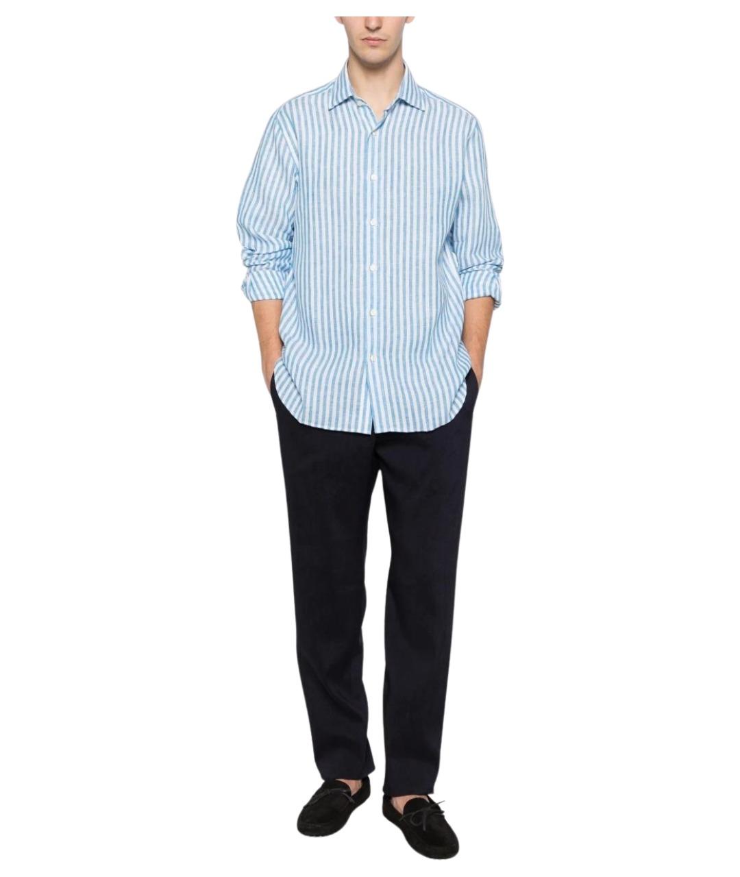 120% LINO Мульти льняная кэжуал рубашка, фото 2