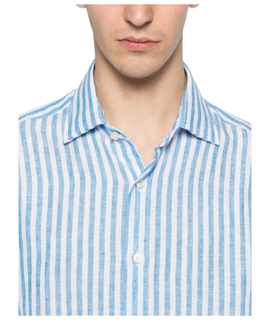 120% LINO Мульти льняная кэжуал рубашка, фото 4