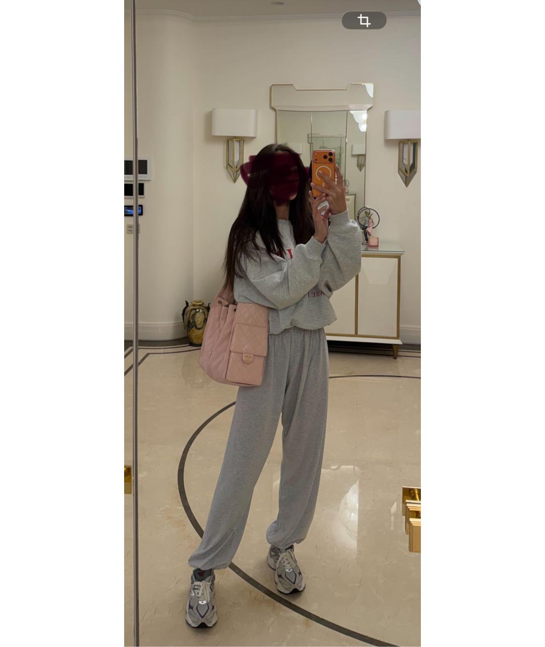 CHANEL Розовая кожаная сумка через плечо, фото 5