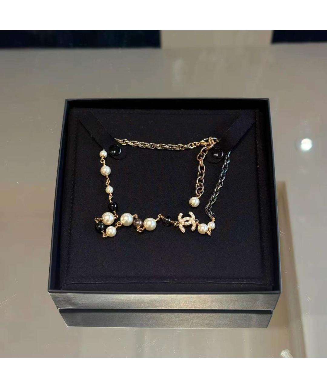 CHANEL Золотое металлическое колье, фото 3