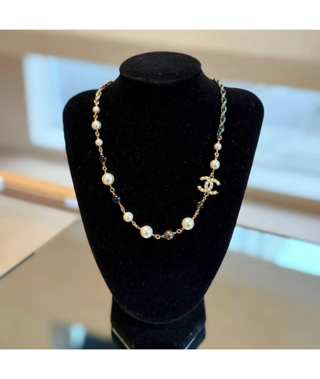 CHANEL Золотое металлическое колье, фото 2