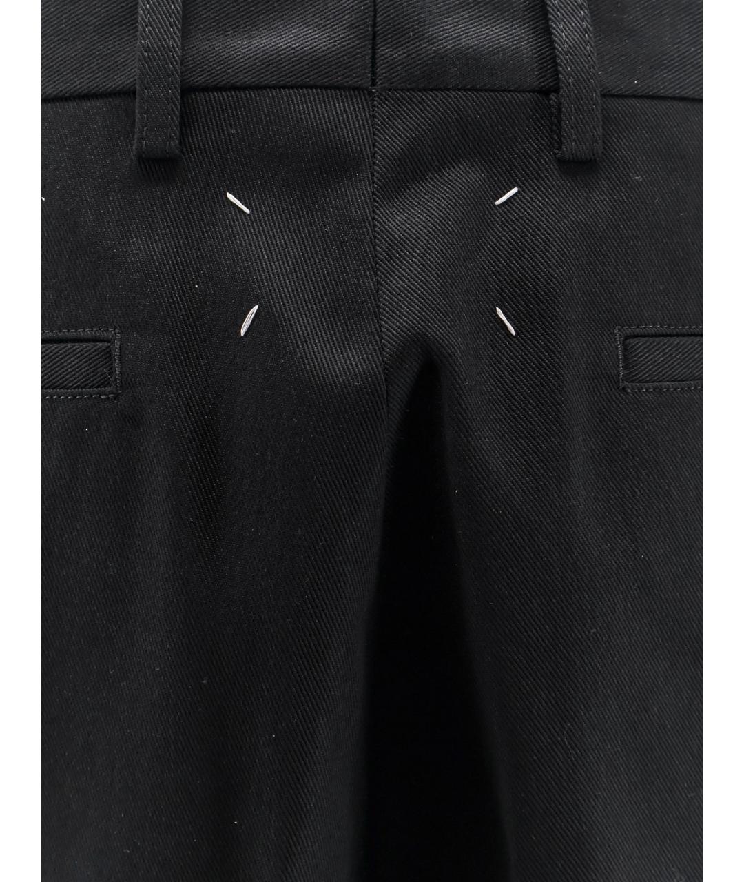 MAISON MARGIELA Черные полиэстеровые шорты, фото 3