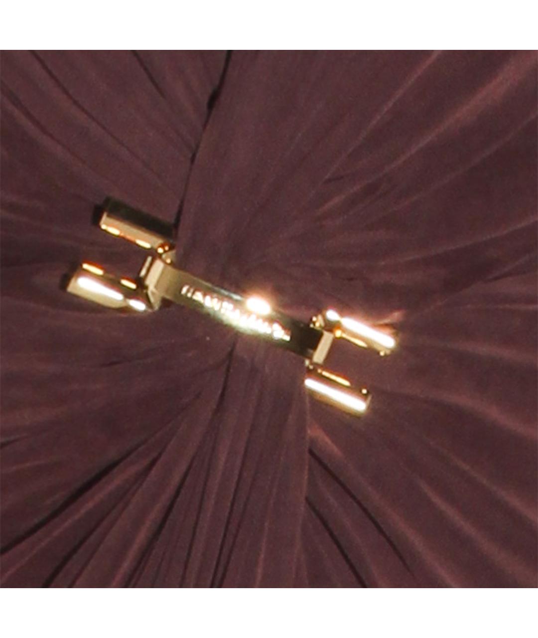 ELISABETTA FRANCHI Коричневое вискозное вечернее платье, фото 3