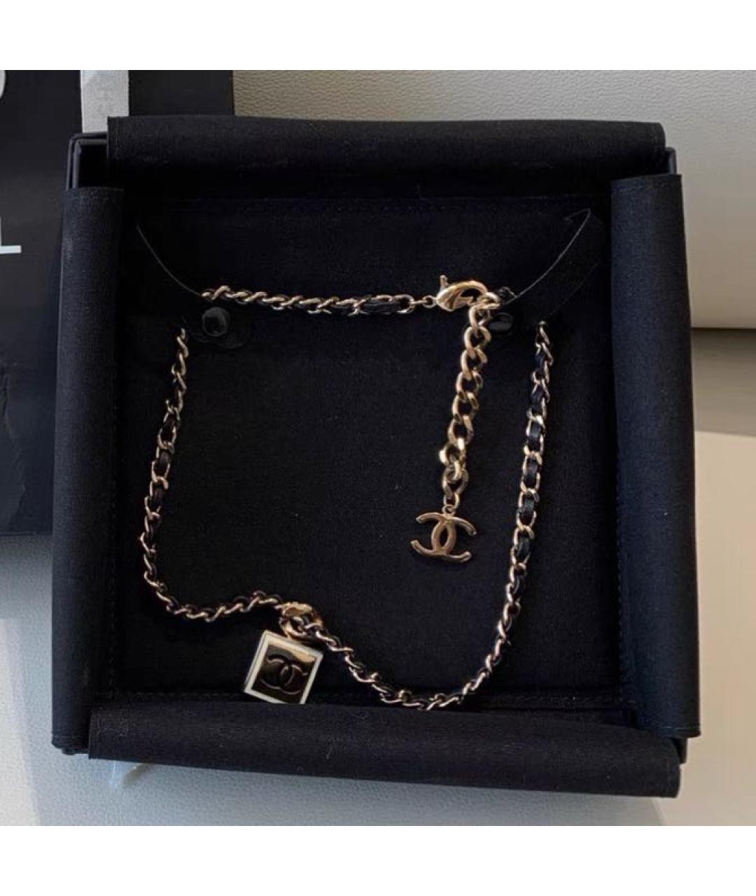 CHANEL Золотое металлическое колье, фото 3