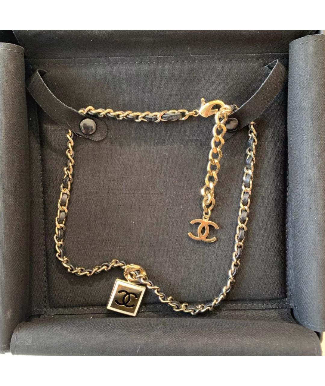 CHANEL Золотое металлическое колье, фото 4