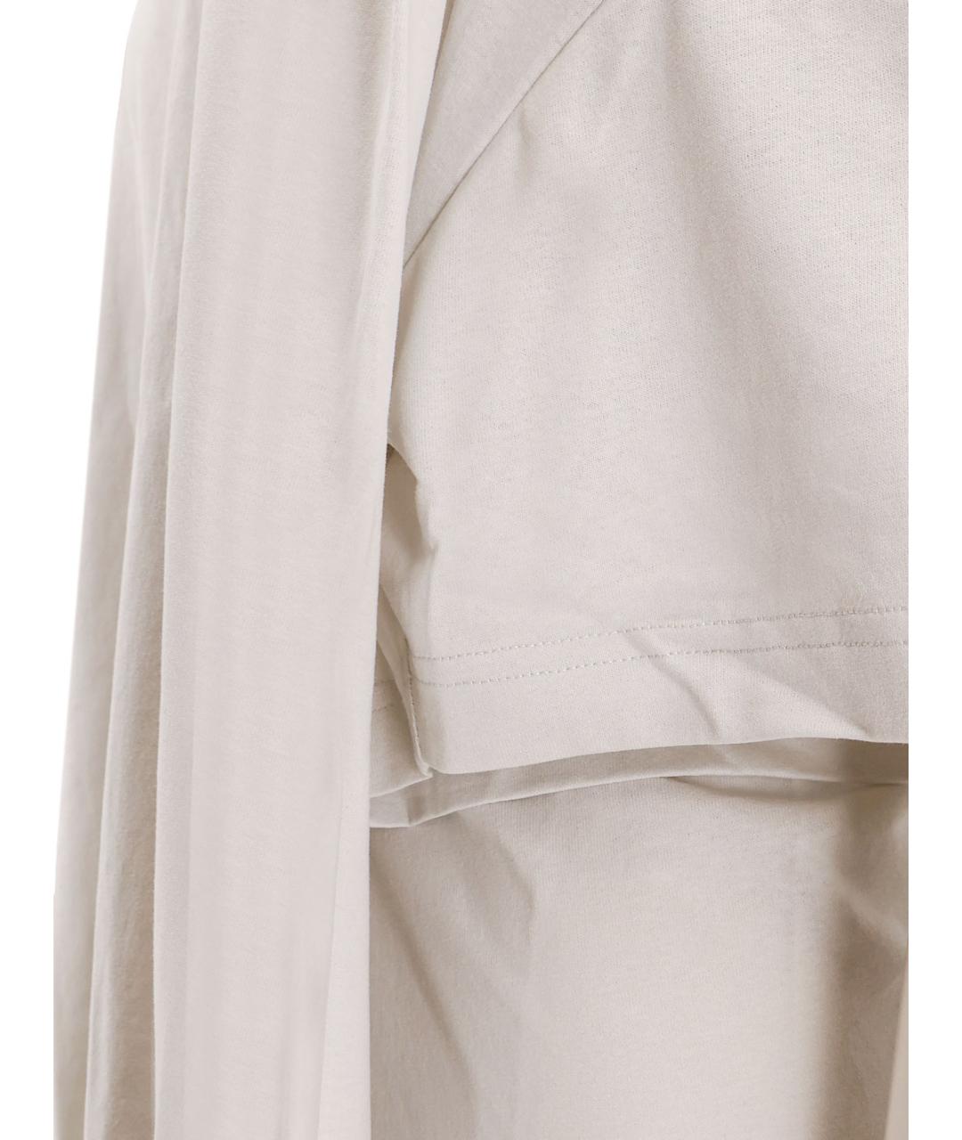 BALENCIAGA Белое хлопковое повседневное платье, фото 3