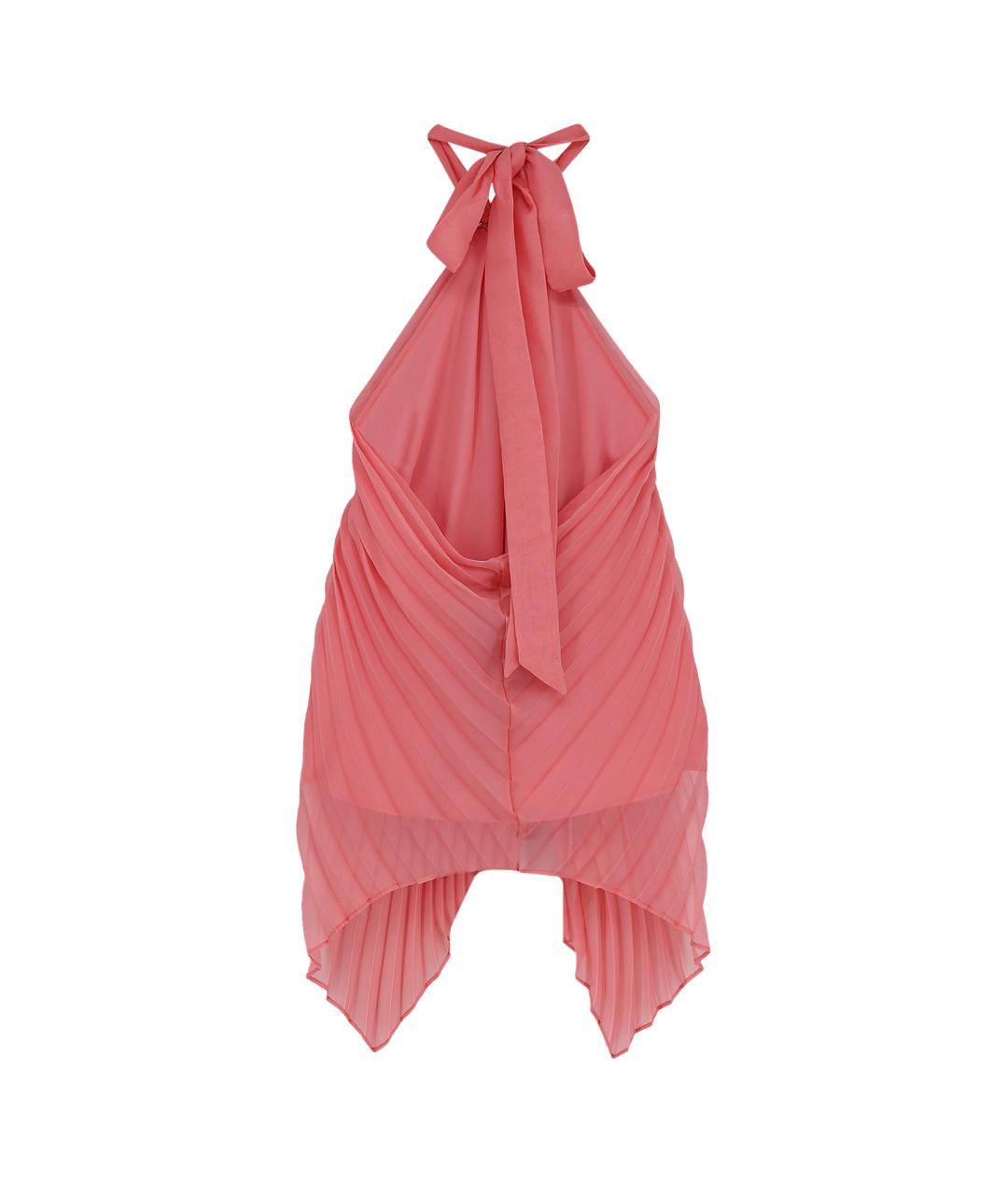 MAX MARA Розовая полиэстеровая майка, фото 2