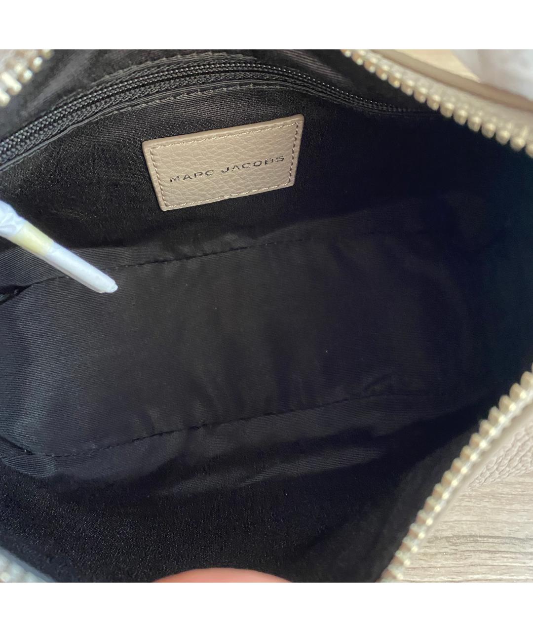 MARC JACOBS Серая кожаная сумка через плечо, фото 4