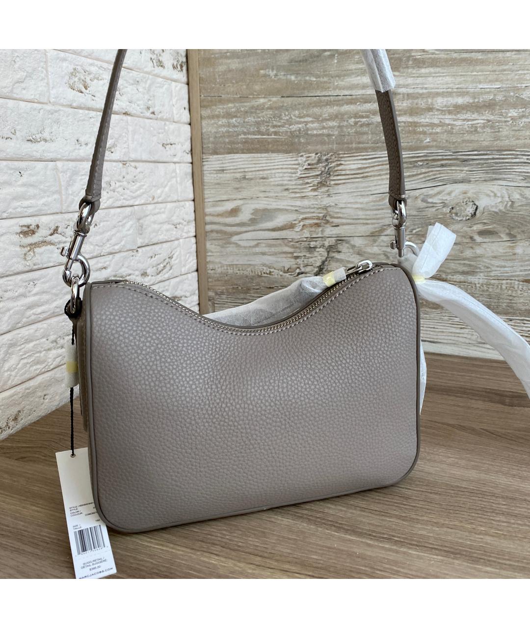 MARC JACOBS Серая кожаная сумка через плечо, фото 3