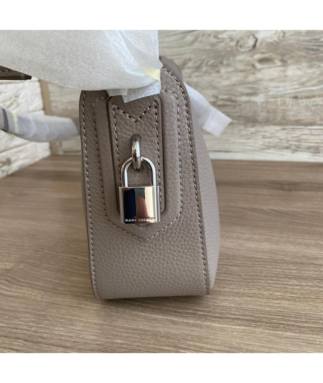 MARC JACOBS Серая кожаная сумка через плечо, фото 6