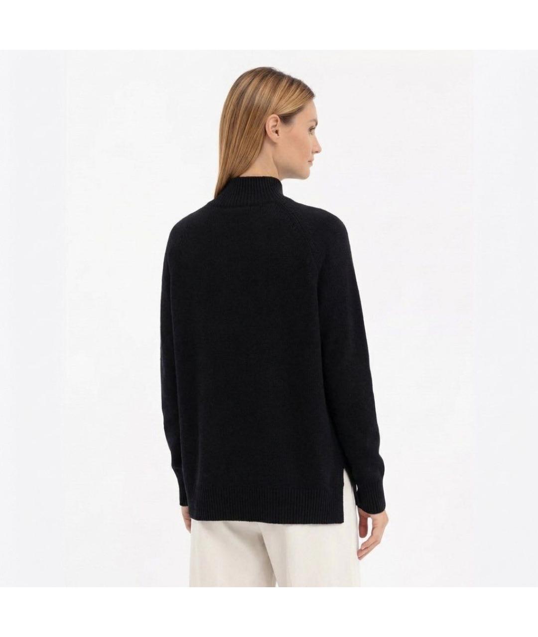 PESERICO Черный шерстяной джемпер / свитер, фото 3