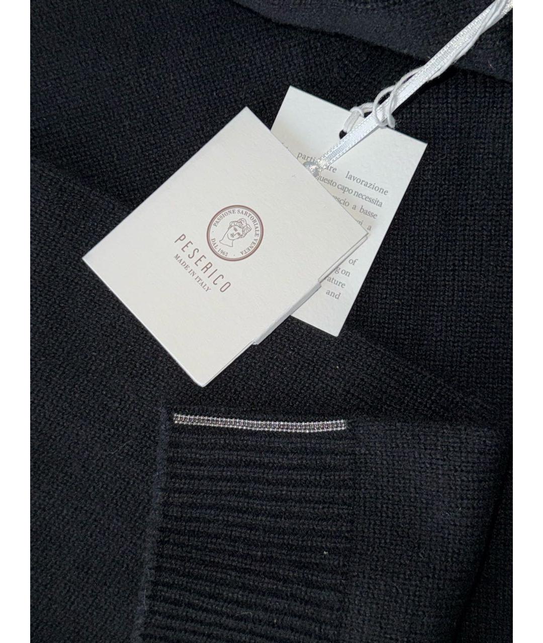PESERICO Черный шерстяной джемпер / свитер, фото 7
