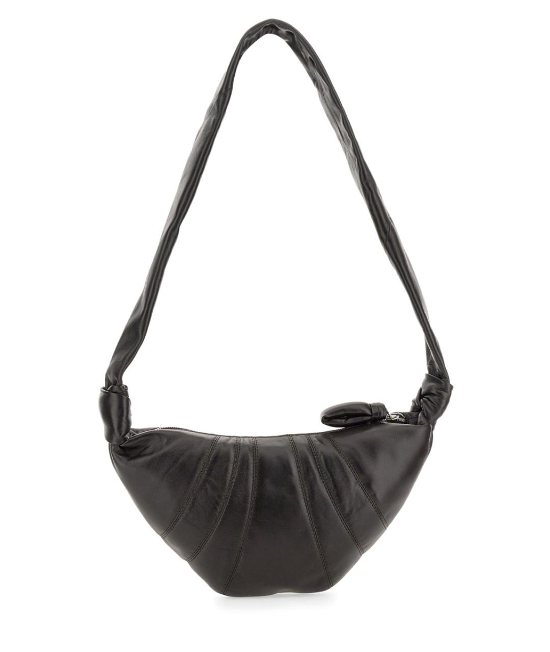 LEMAIRE Черная кожаная сумка через плечо, фото 2
