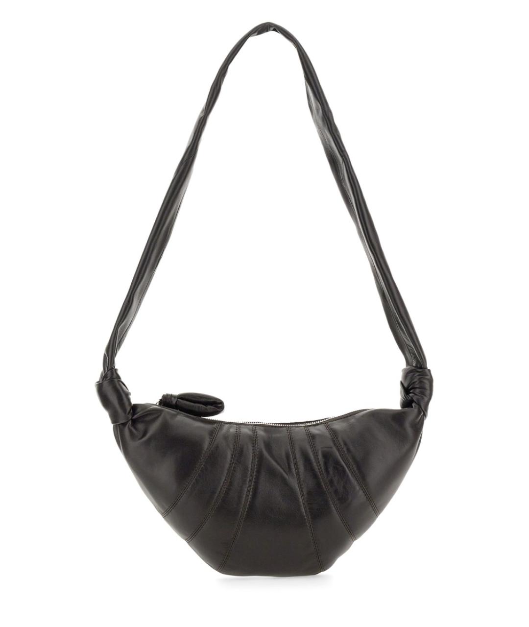 LEMAIRE Черная кожаная сумка через плечо, фото 1