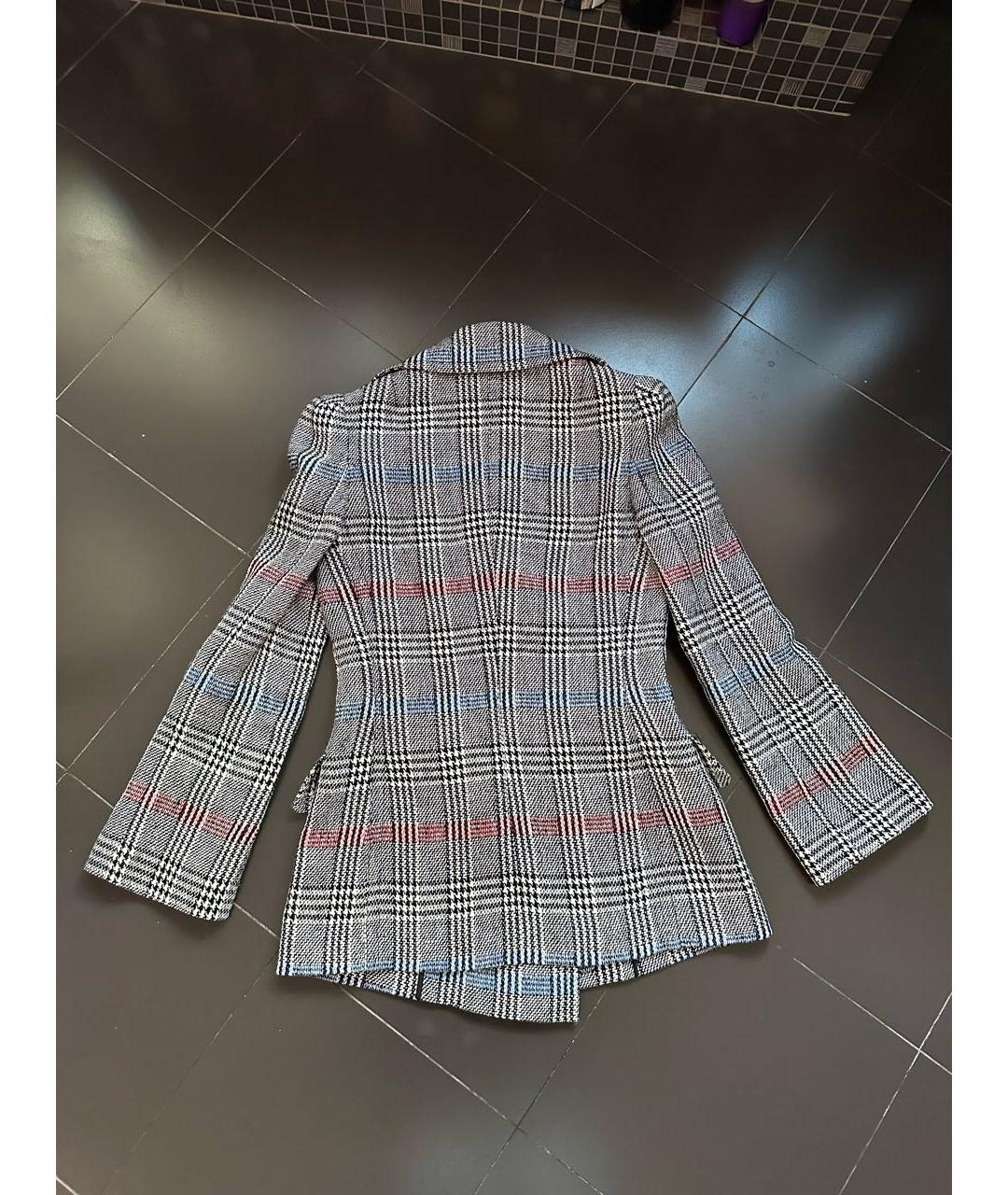 ERMANNO SCERVINO Серый полиамидовый жакет/пиджак, фото 2