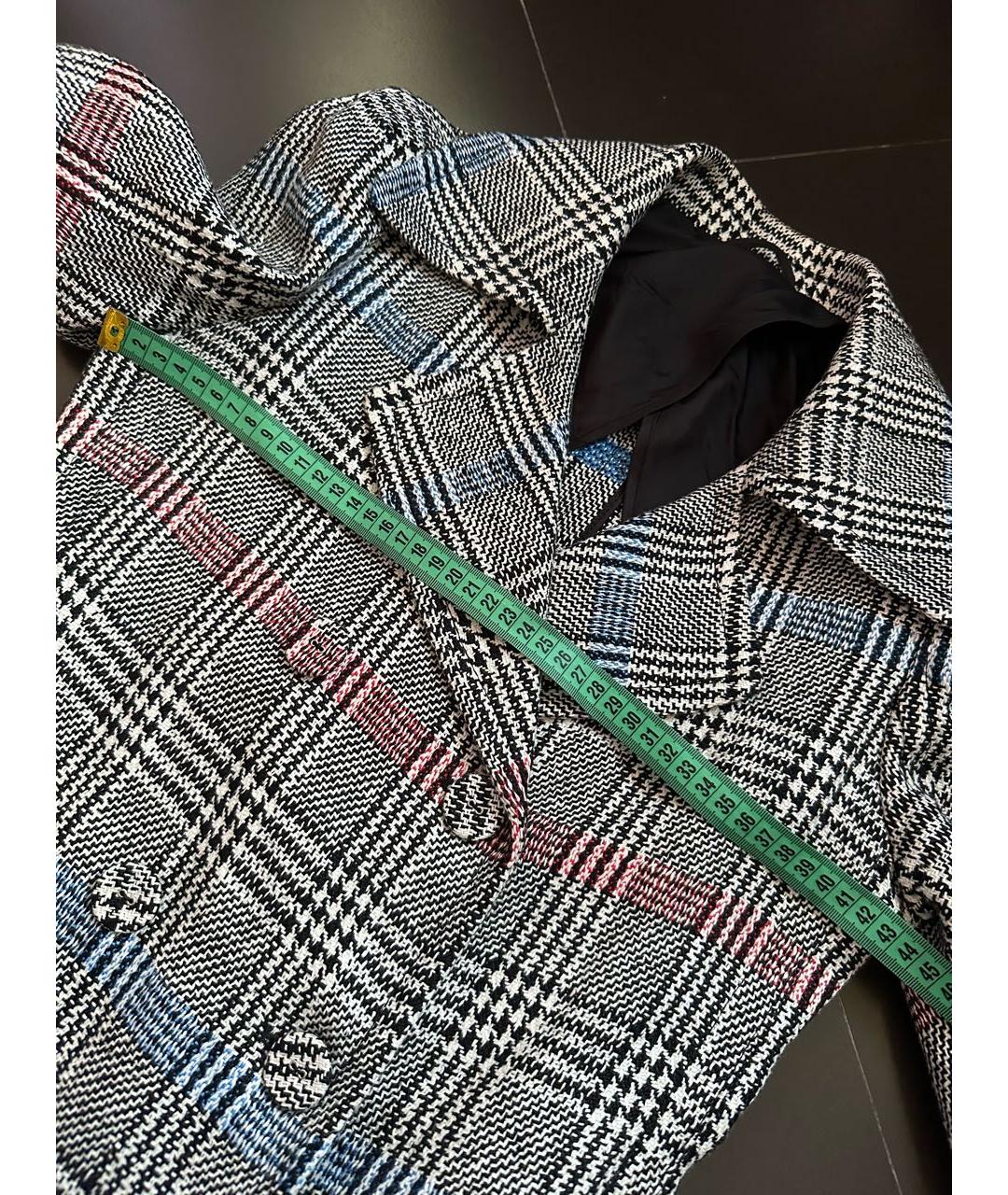 ERMANNO SCERVINO Серый полиамидовый жакет/пиджак, фото 4