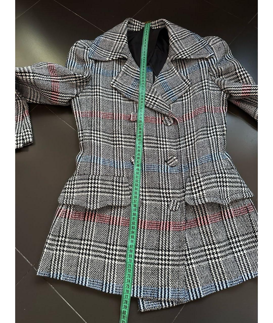 ERMANNO SCERVINO Серый полиамидовый жакет/пиджак, фото 5