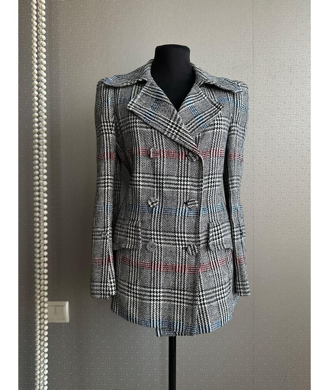 ERMANNO SCERVINO Серый полиамидовый жакет/пиджак, фото 3