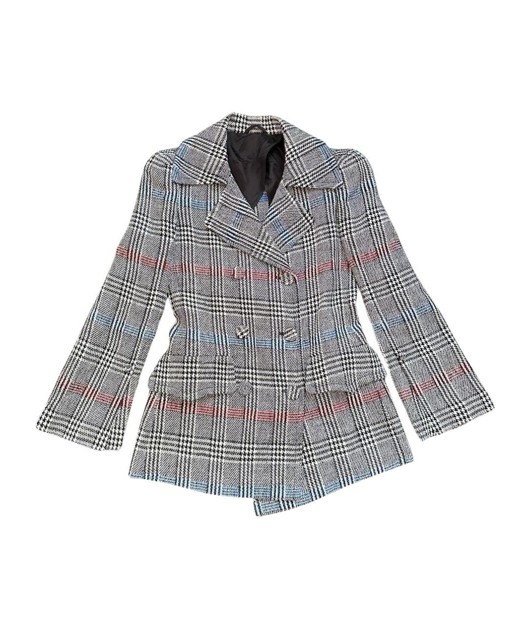 ERMANNO SCERVINO Серый полиамидовый жакет/пиджак, фото 1