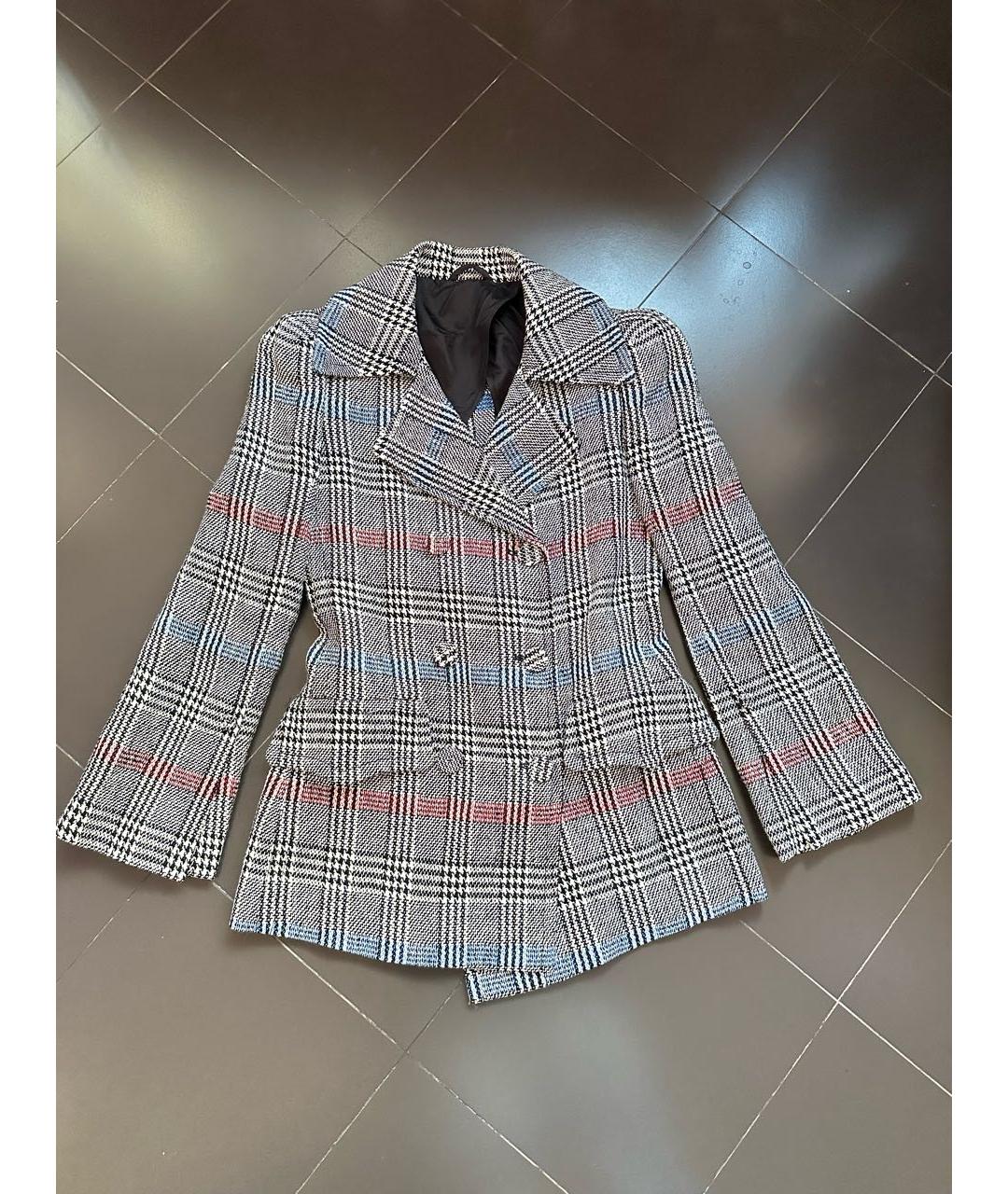 ERMANNO SCERVINO Серый полиамидовый жакет/пиджак, фото 6