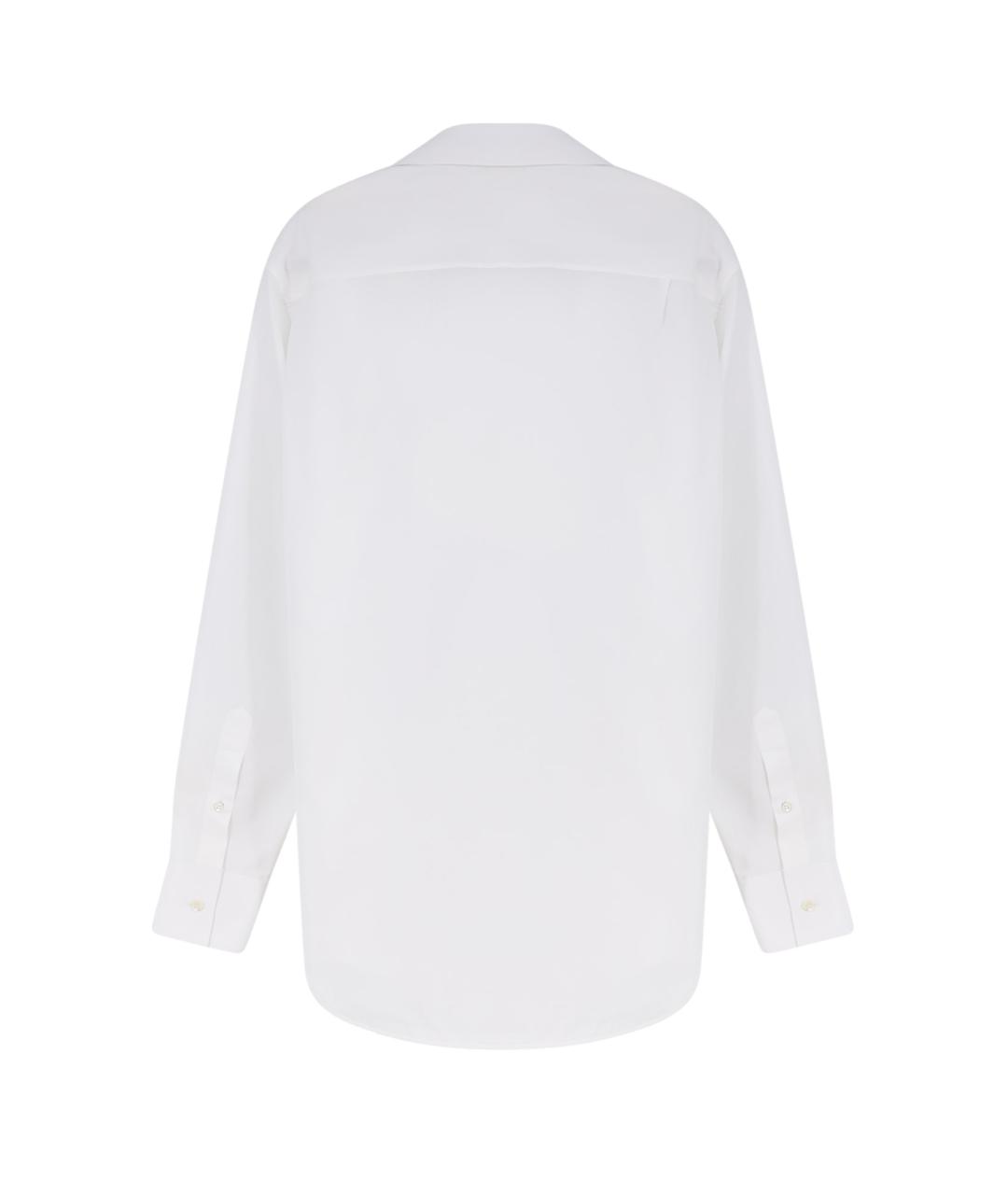 MAISON MARGIELA Белая хлопковая классическая рубашка, фото 2