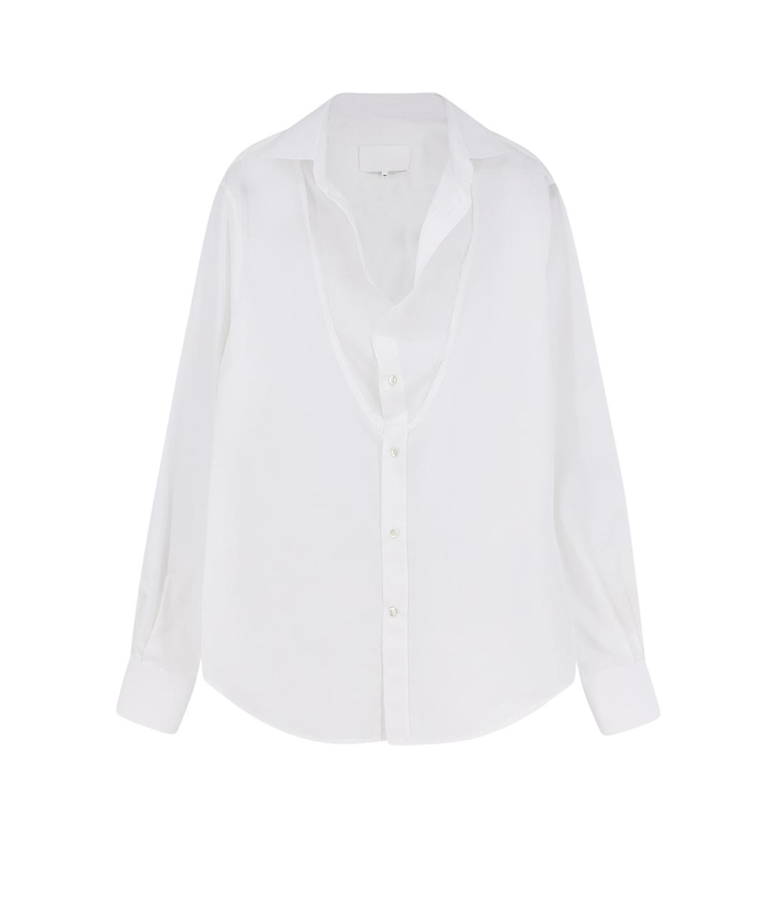 MAISON MARGIELA Белая хлопковая классическая рубашка, фото 1