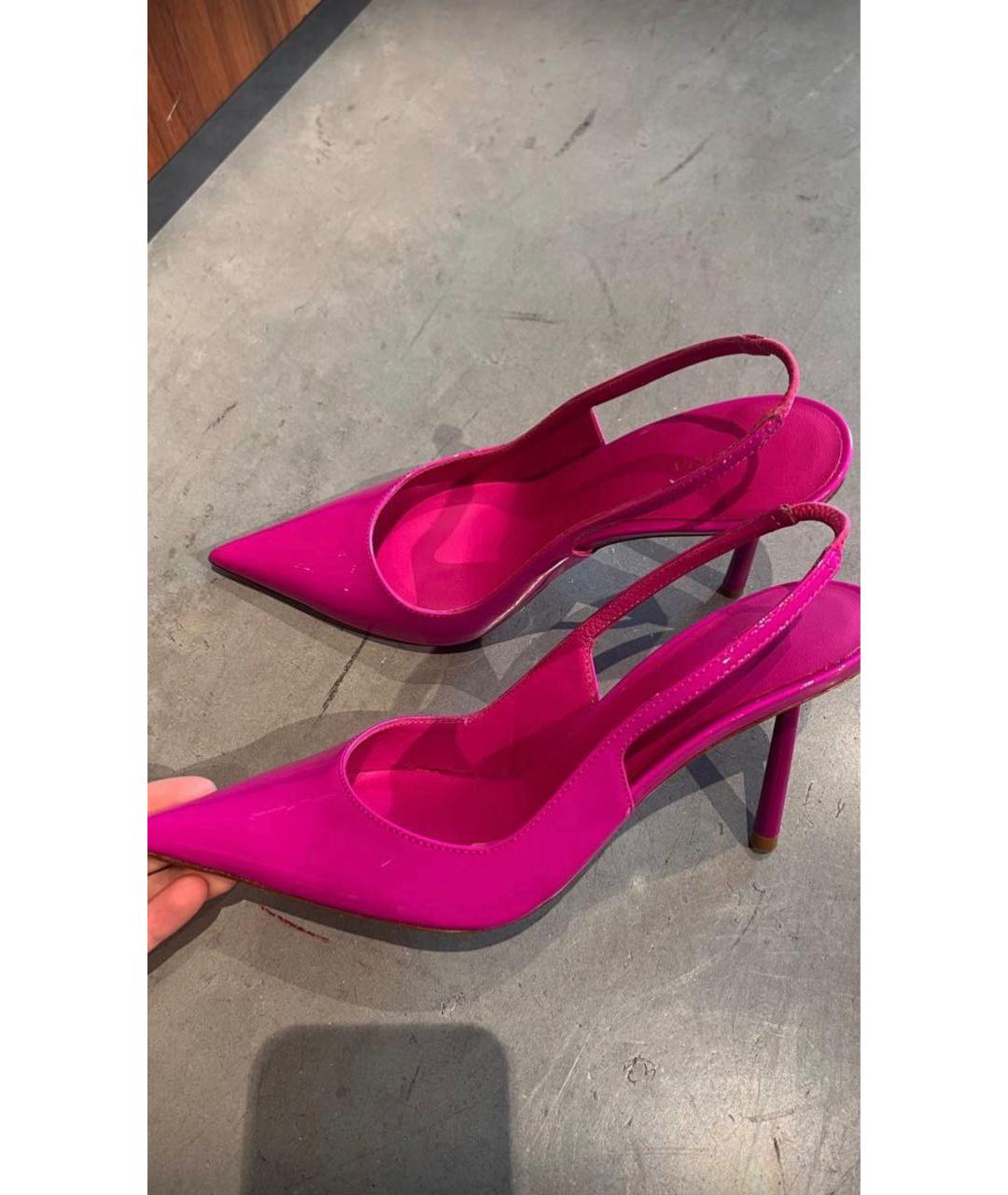 LE SILLA Фуксия туфли из лакированной кожи, фото 3