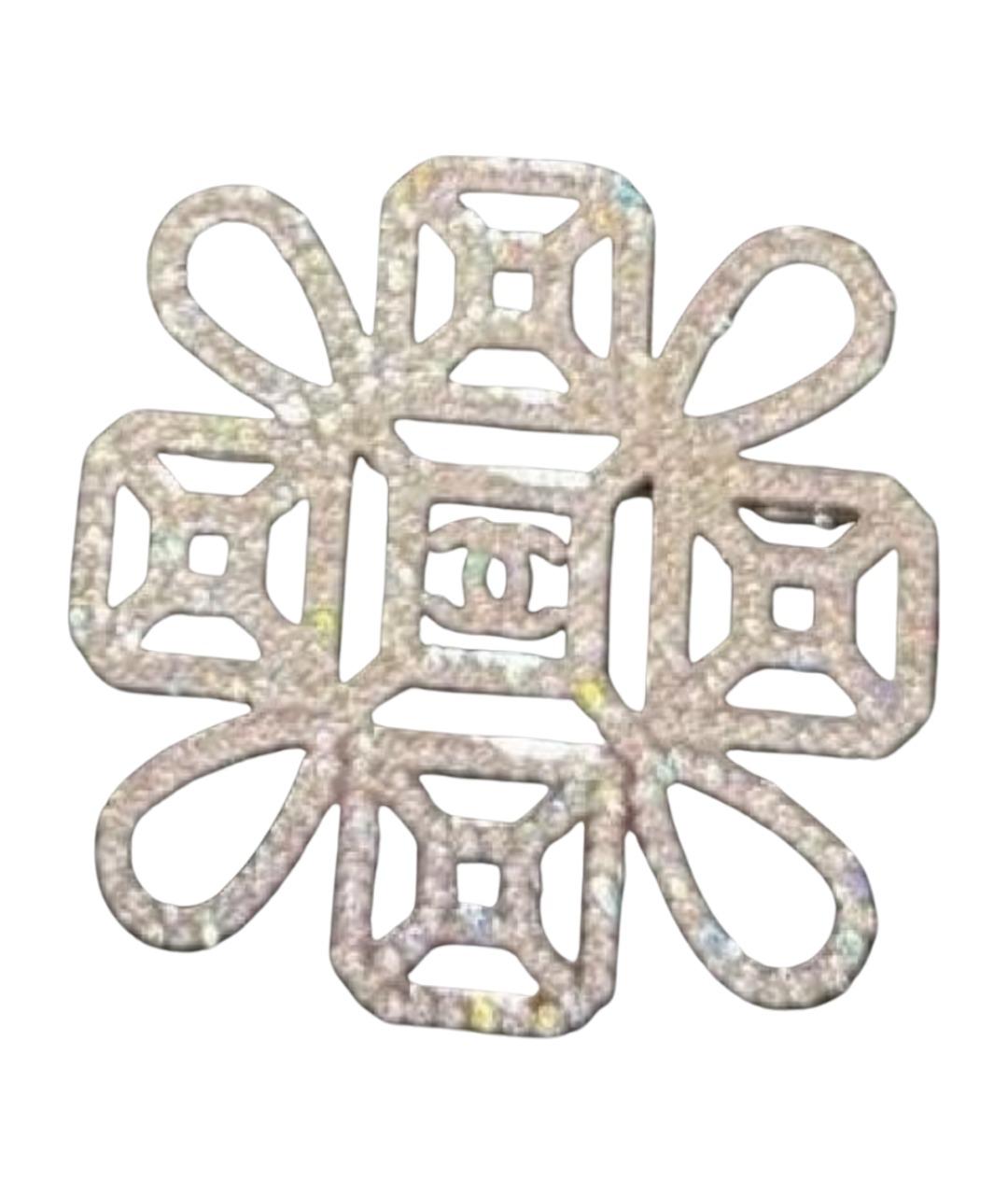 CHANEL Серебряная металлическая булавка / брошь, фото 1