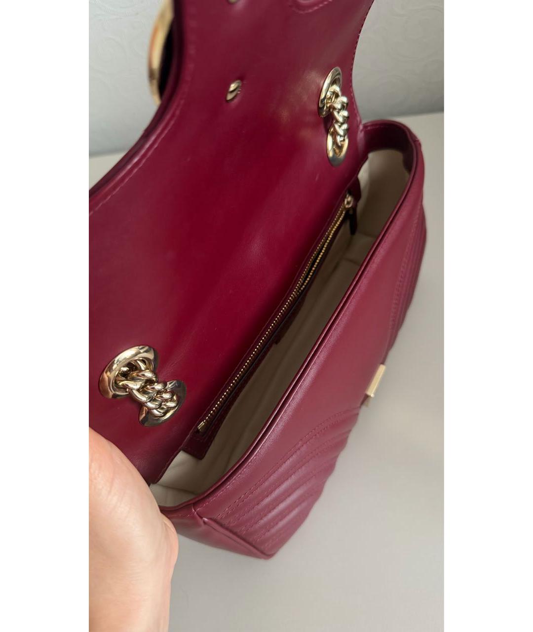 GUCCI Красная кожаная сумка через плечо, фото 5