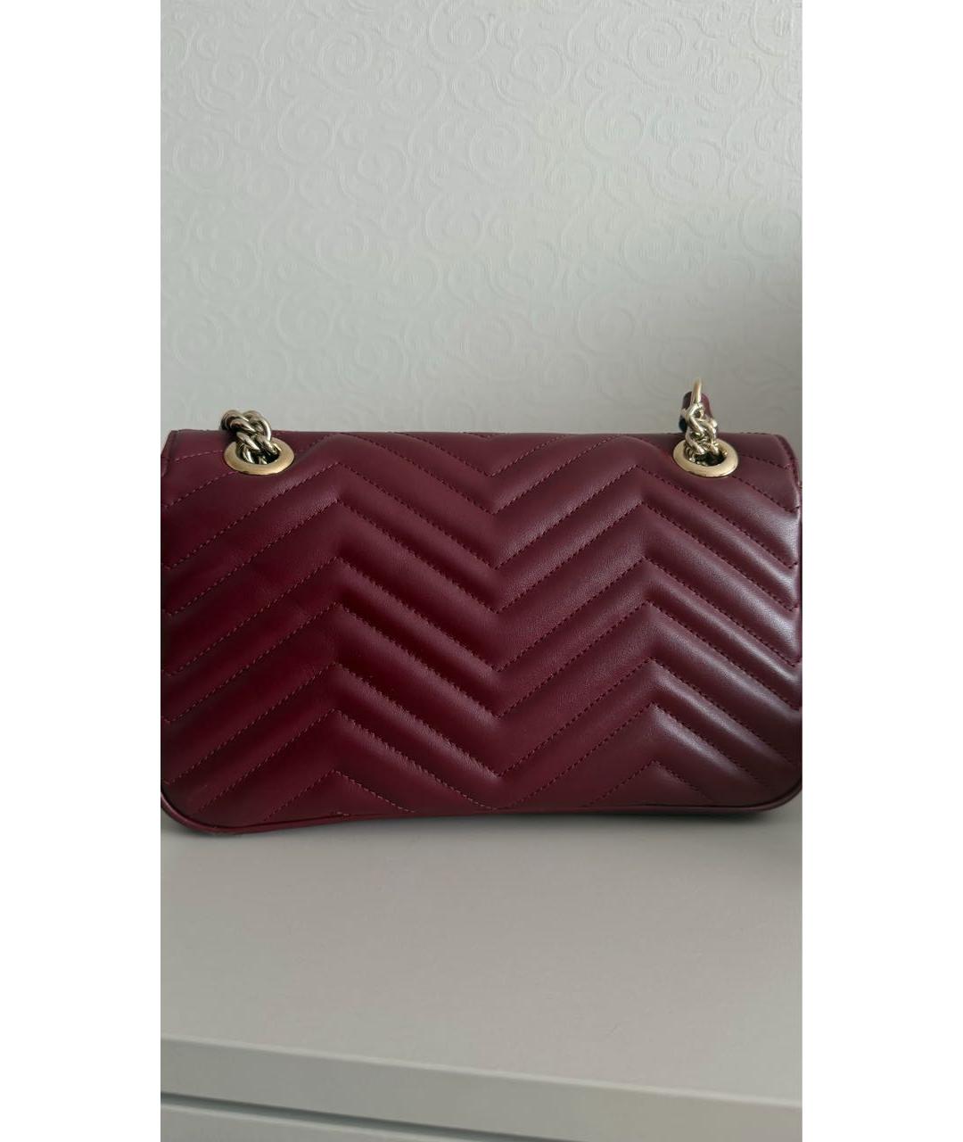 GUCCI Красная кожаная сумка через плечо, фото 3