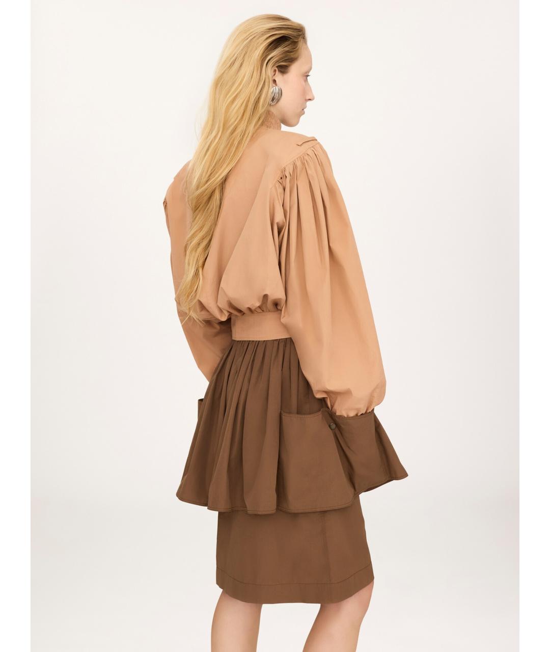 CHLOE Бежевая хлопковая куртка, фото 5