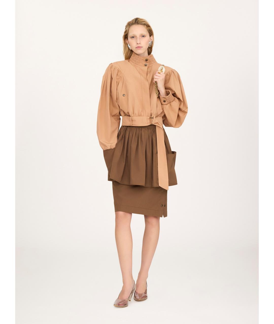 CHLOE Бежевая хлопковая куртка, фото 2