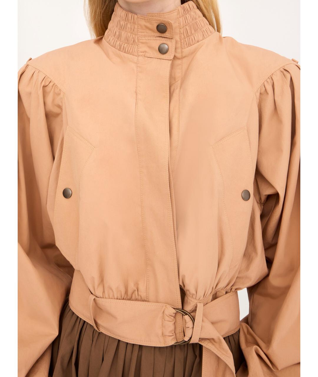 CHLOE Бежевая хлопковая куртка, фото 4