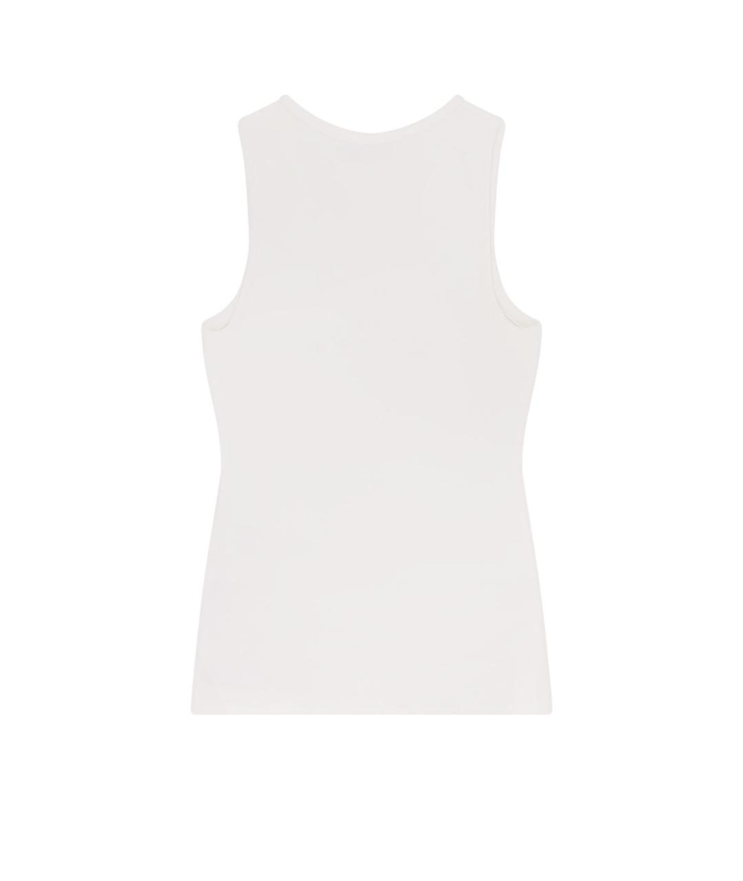 BALENCIAGA Белая вискозная майка, фото 2