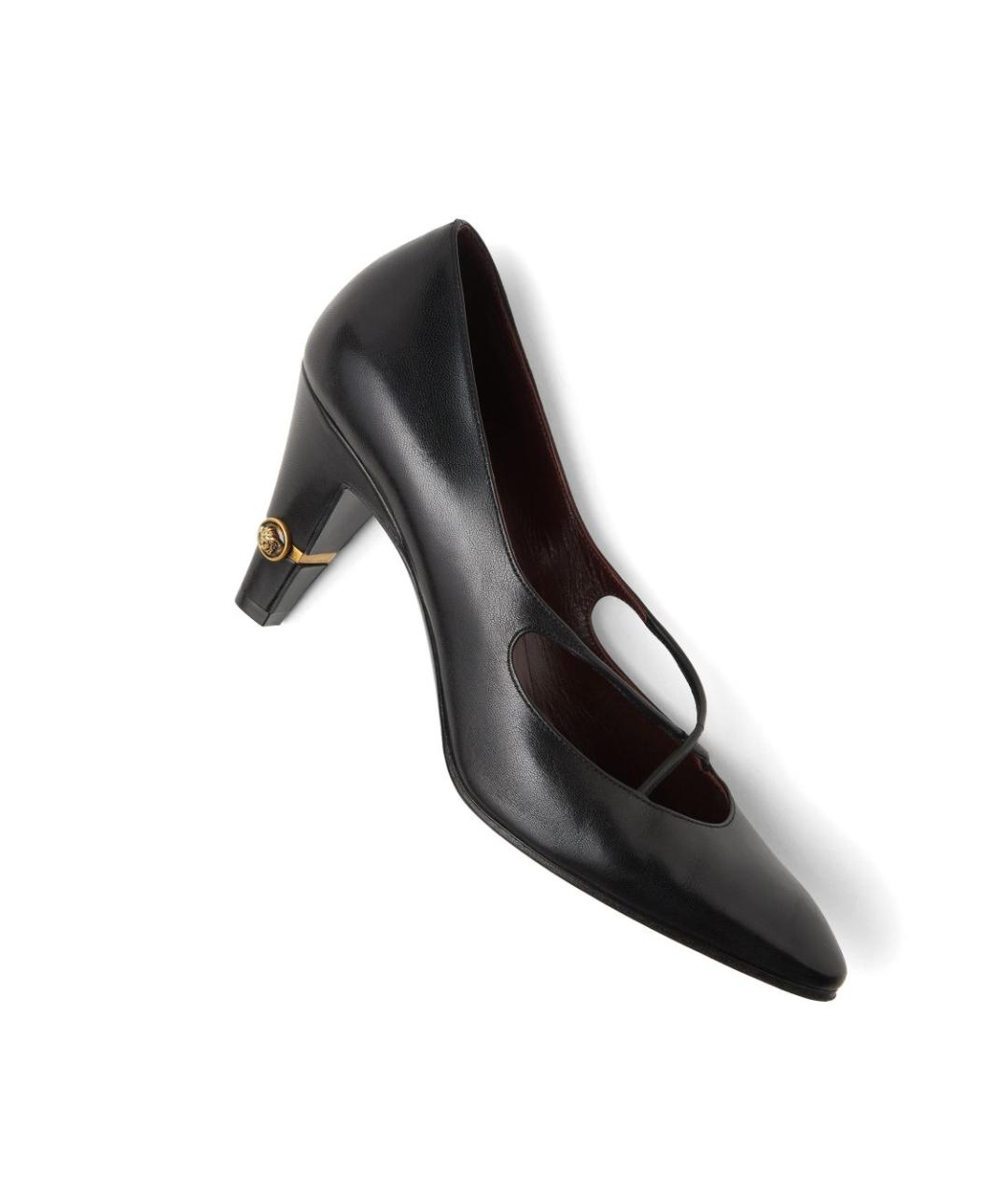 VERSACE Черные кожаные туфли, фото 2