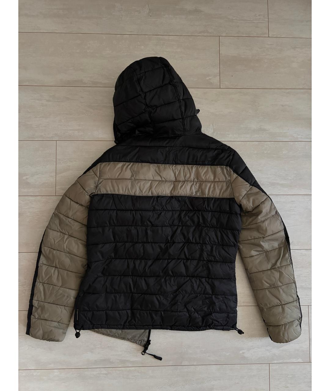 ARMANI JEANS Черная полиэстеровая куртка, фото 2