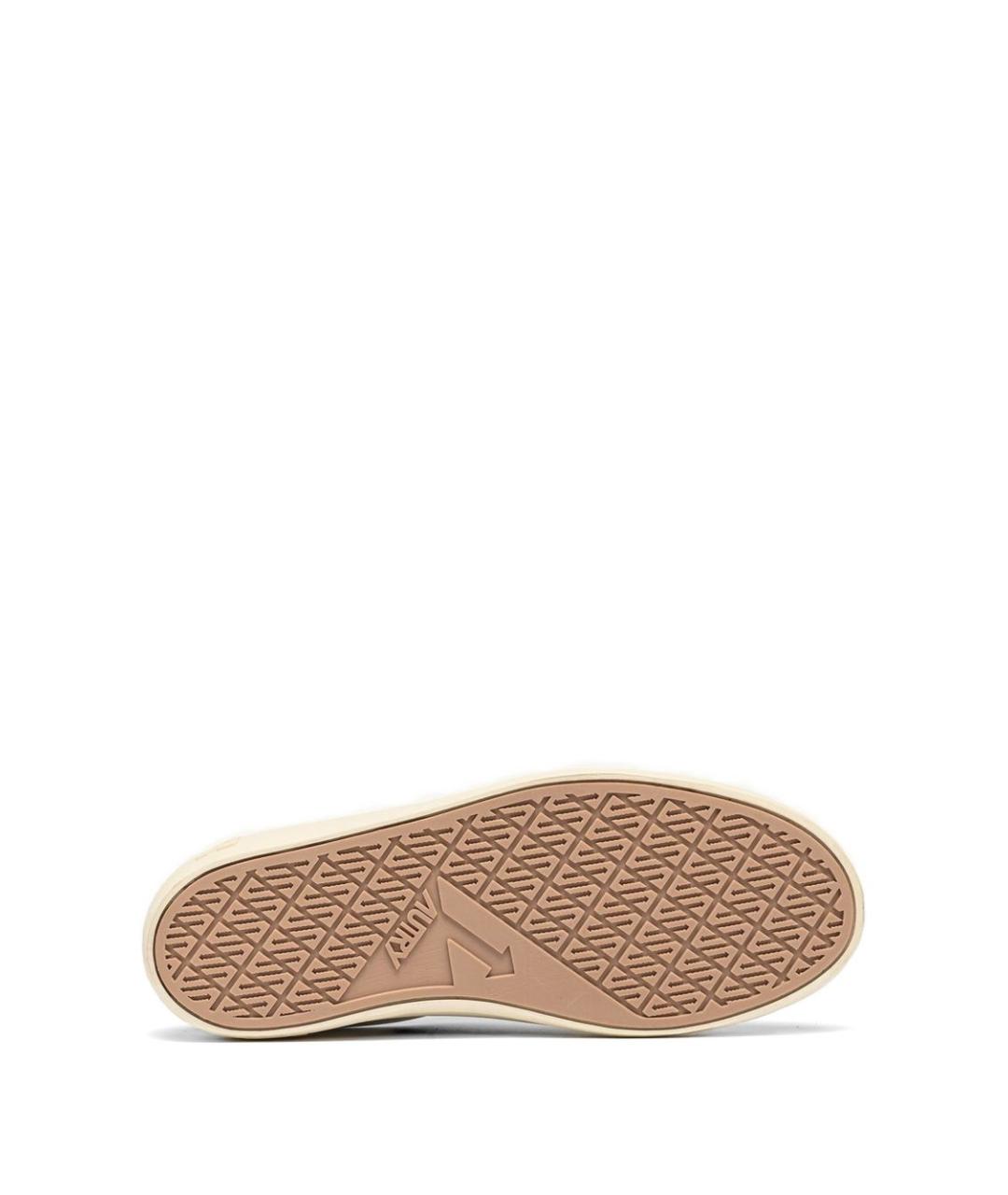 AUTRY Белые кожаные низкие кроссовки / кеды, фото 5