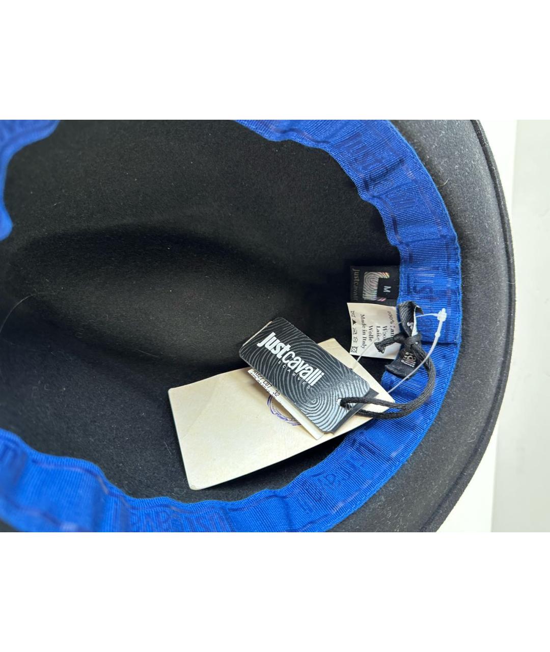 JUST CAVALLI Черная шерстяная шляпа, фото 4