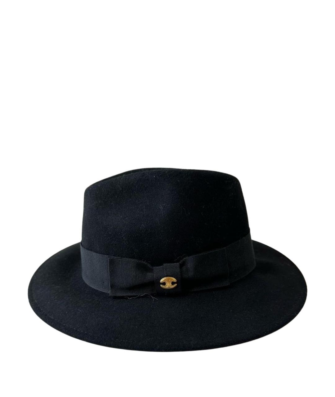 JUST CAVALLI Черная шерстяная шляпа, фото 1