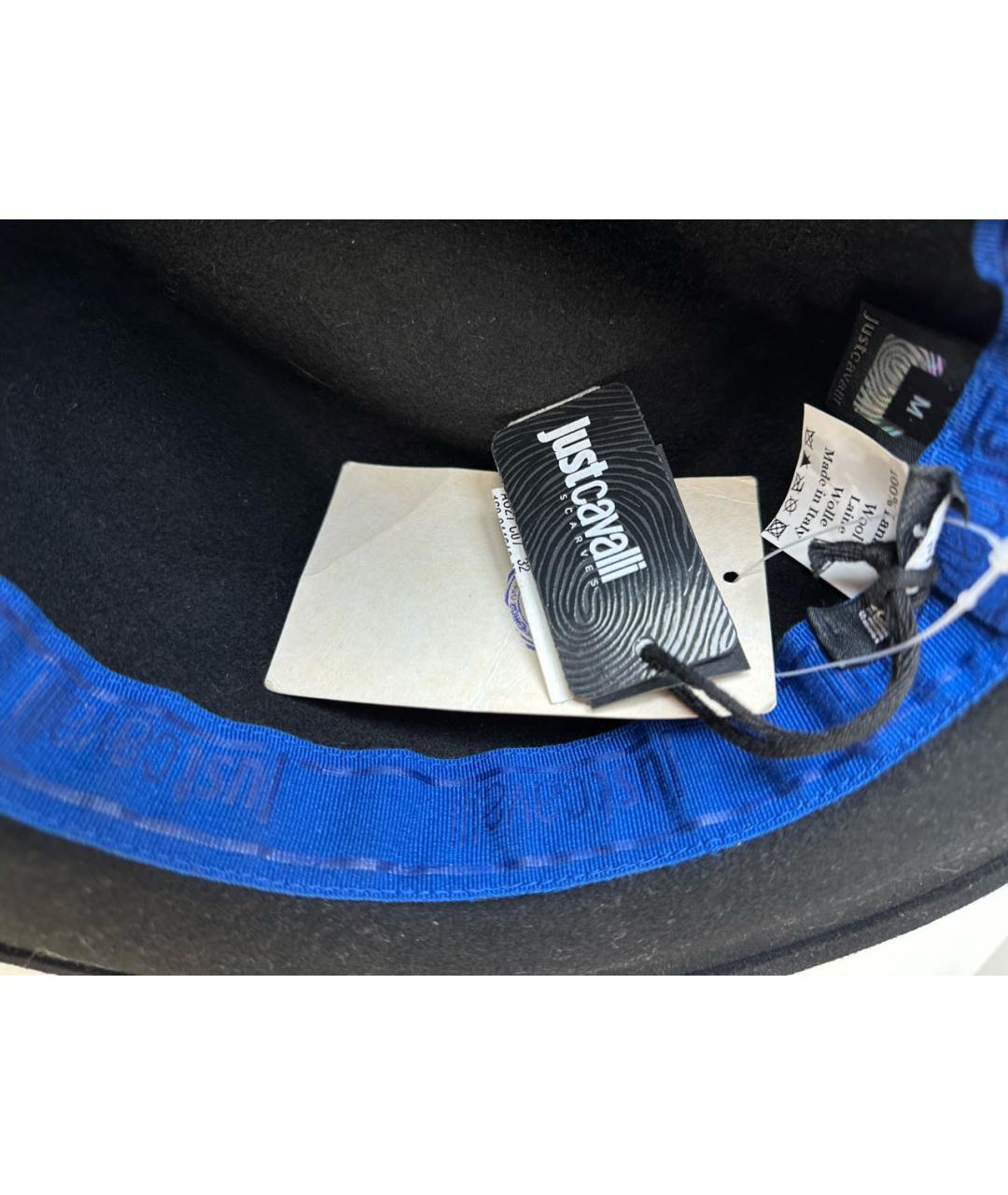 JUST CAVALLI Черная шерстяная шляпа, фото 5