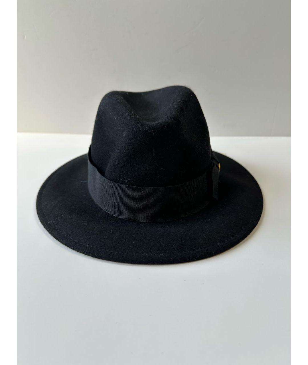 JUST CAVALLI Черная шерстяная шляпа, фото 2