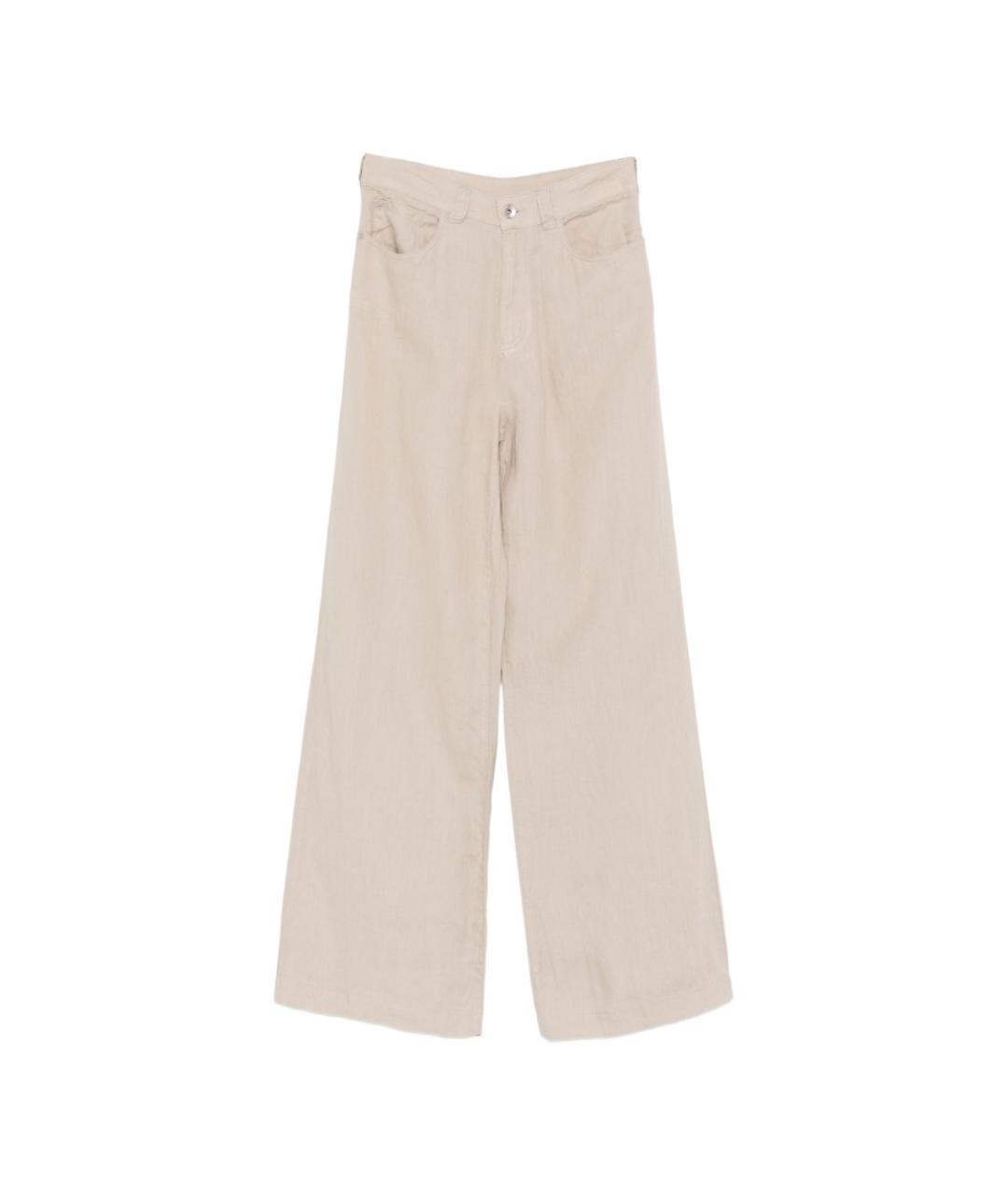 EMPORIO ARMANI Льняные прямые брюки, фото 1