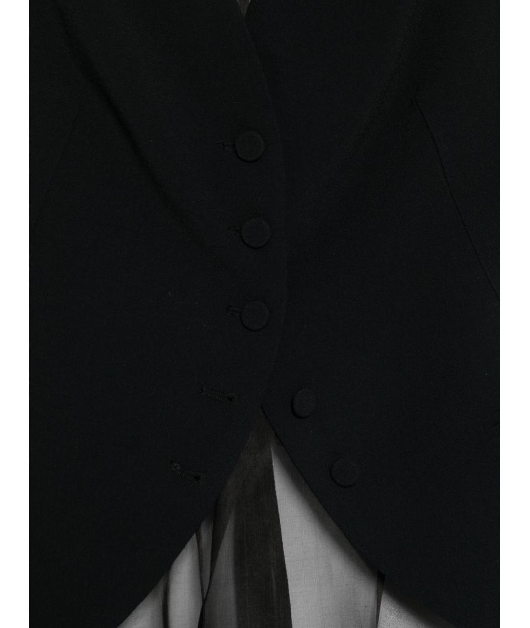 EMPORIO ARMANI Черная вискозная жилетка, фото 3