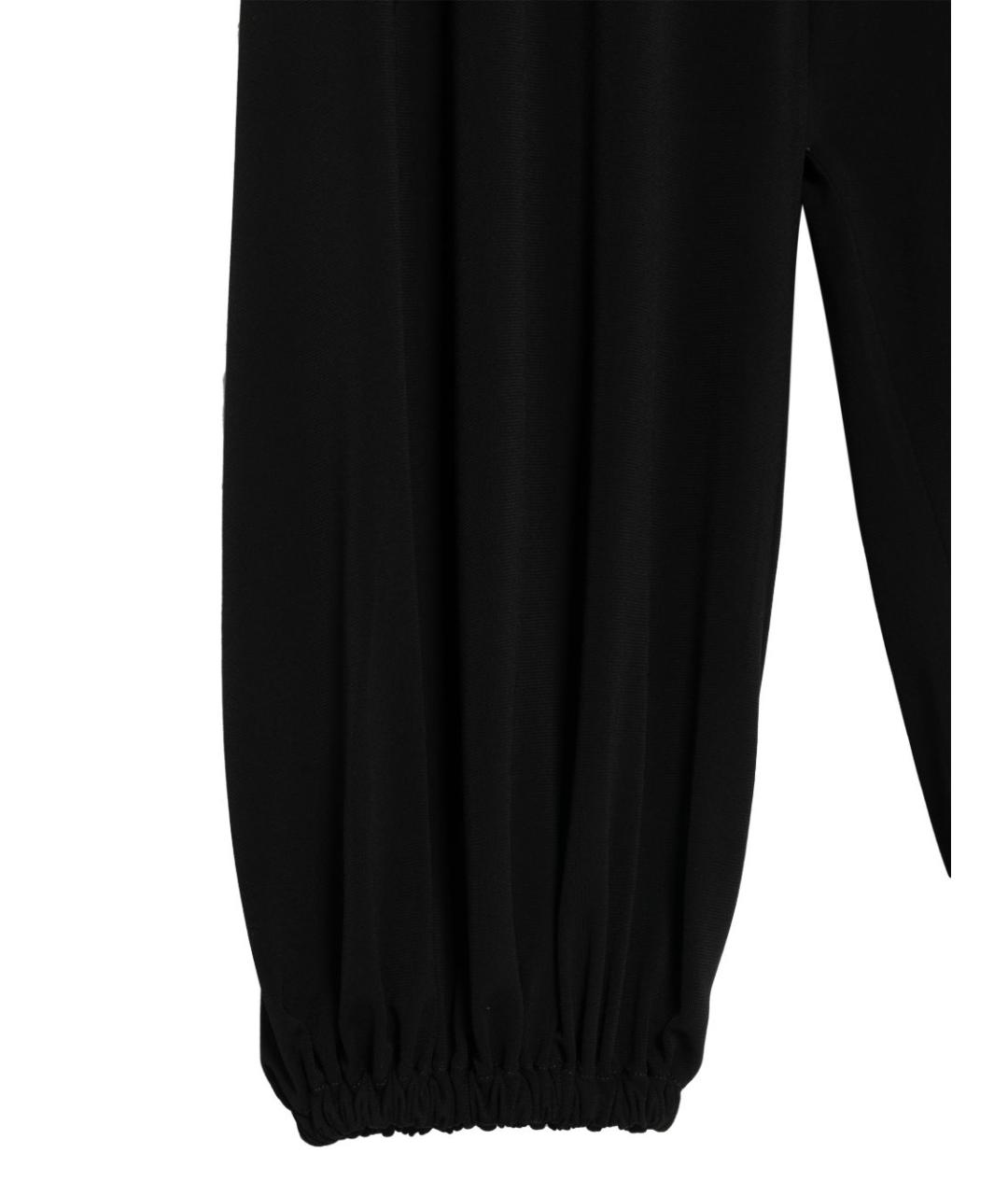 EMPORIO ARMANI Черные вискозные прямые брюки, фото 3