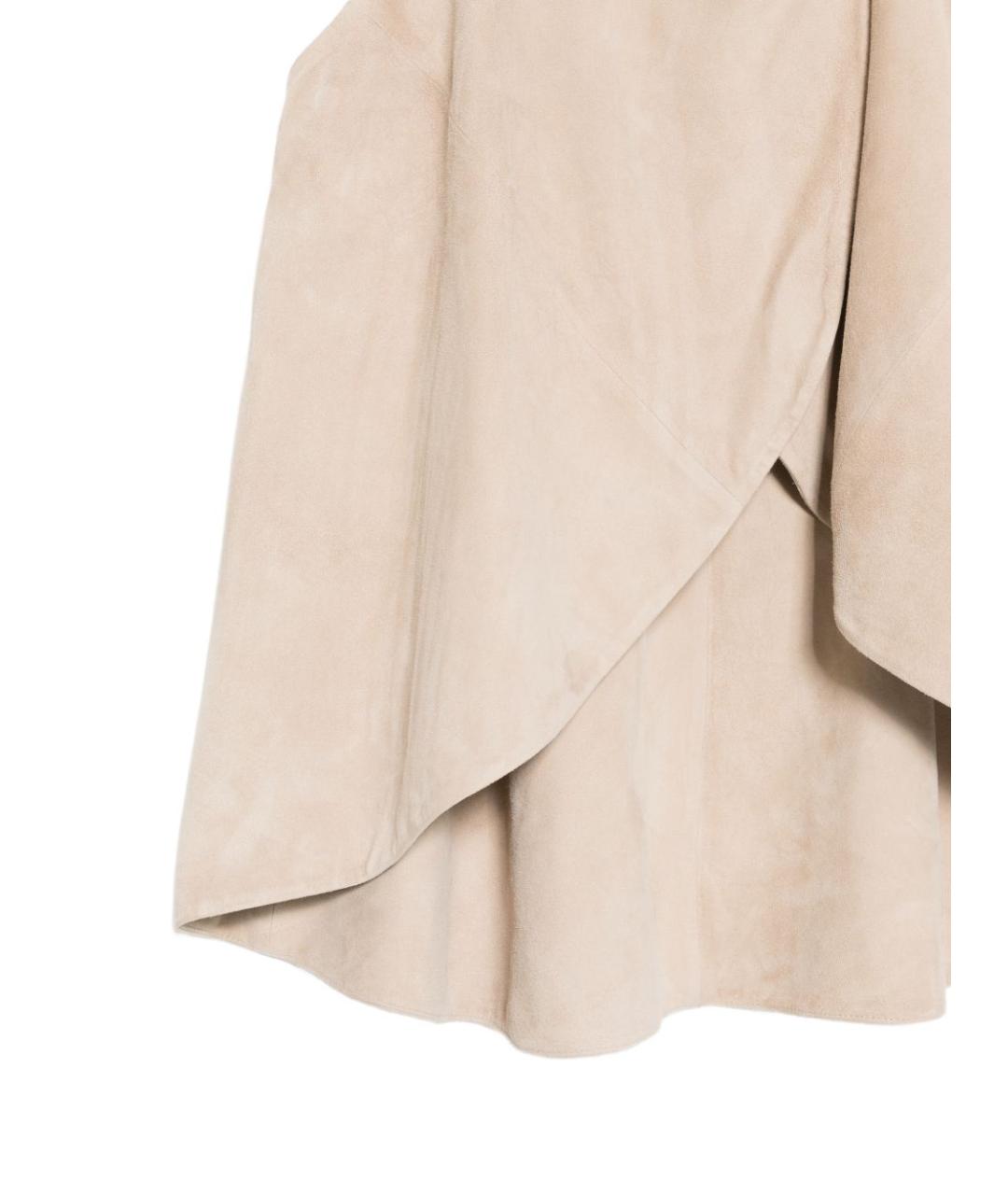 EMPORIO ARMANI Бежевый кожаный джемпер / свитер, фото 2