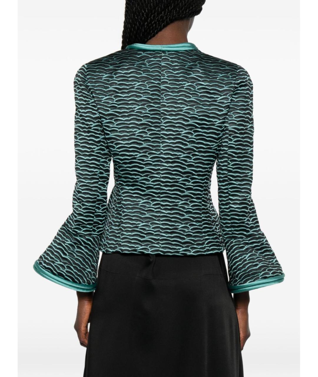 EMPORIO ARMANI Черная полиэстеровая куртка, фото 4