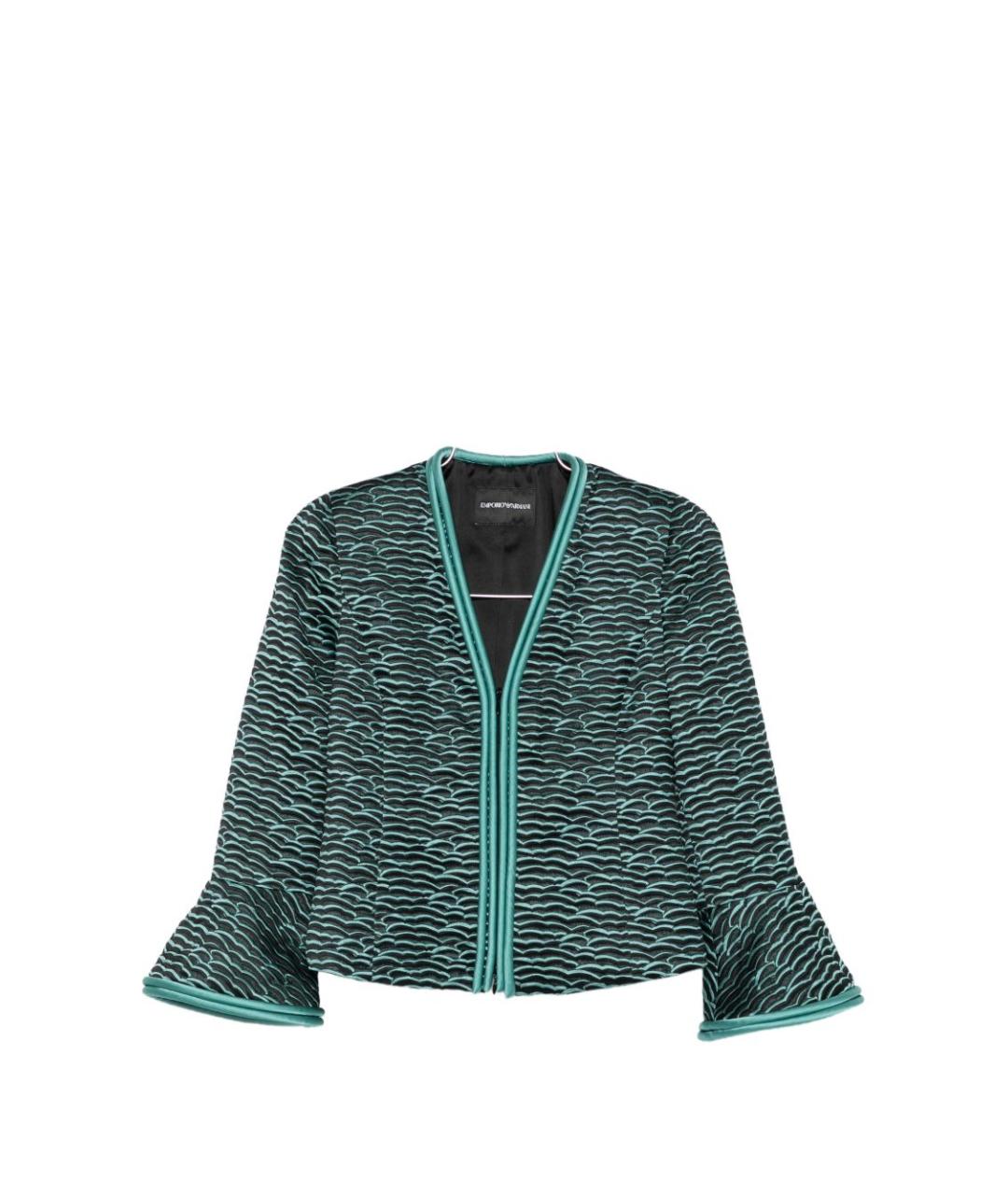 EMPORIO ARMANI Черная полиэстеровая куртка, фото 1