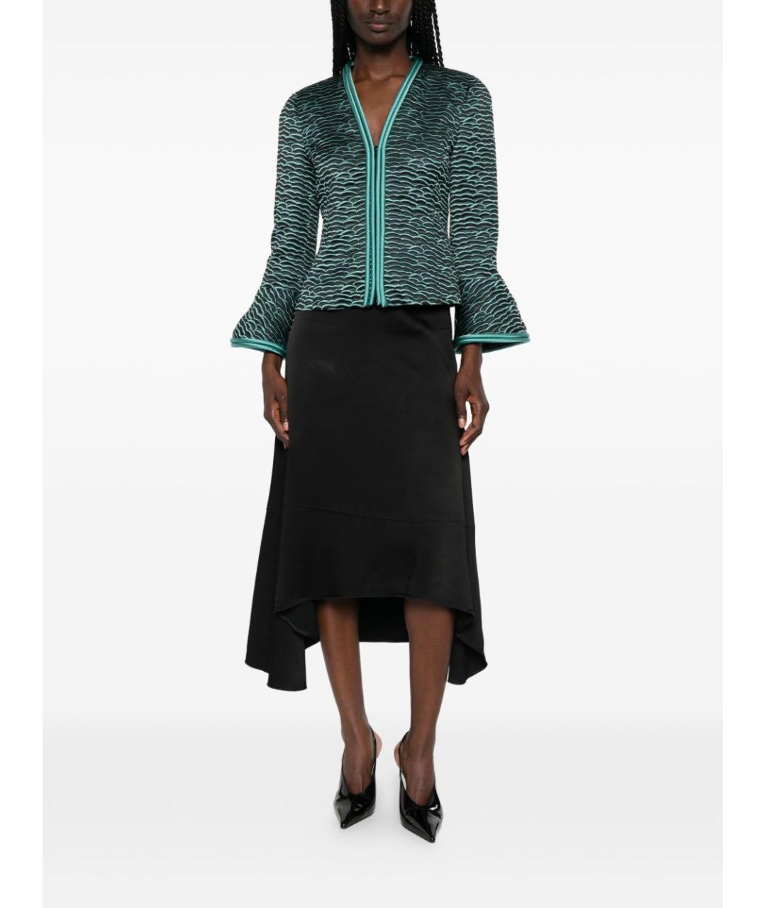 EMPORIO ARMANI Черная полиэстеровая куртка, фото 5