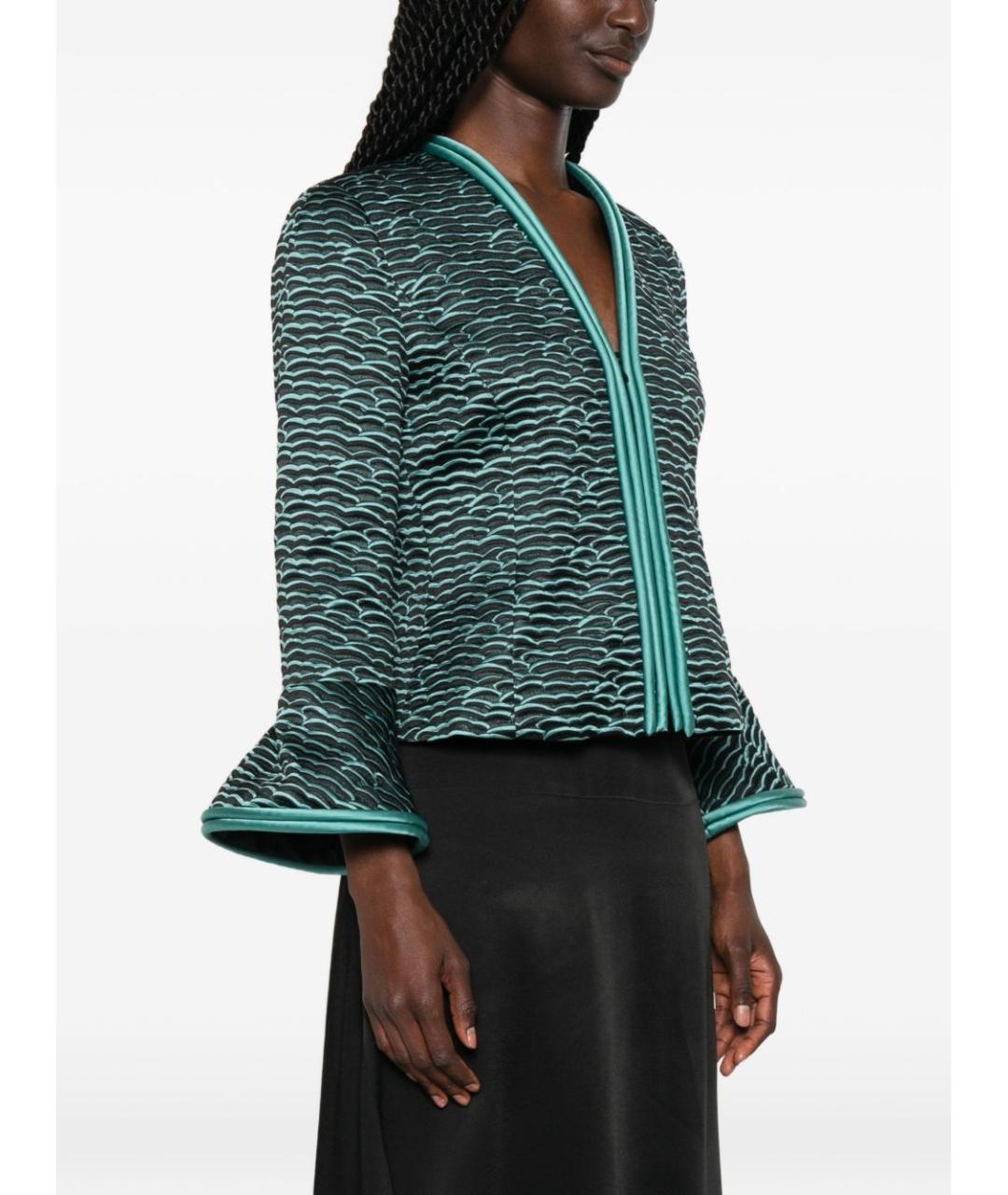 EMPORIO ARMANI Черная полиэстеровая куртка, фото 3