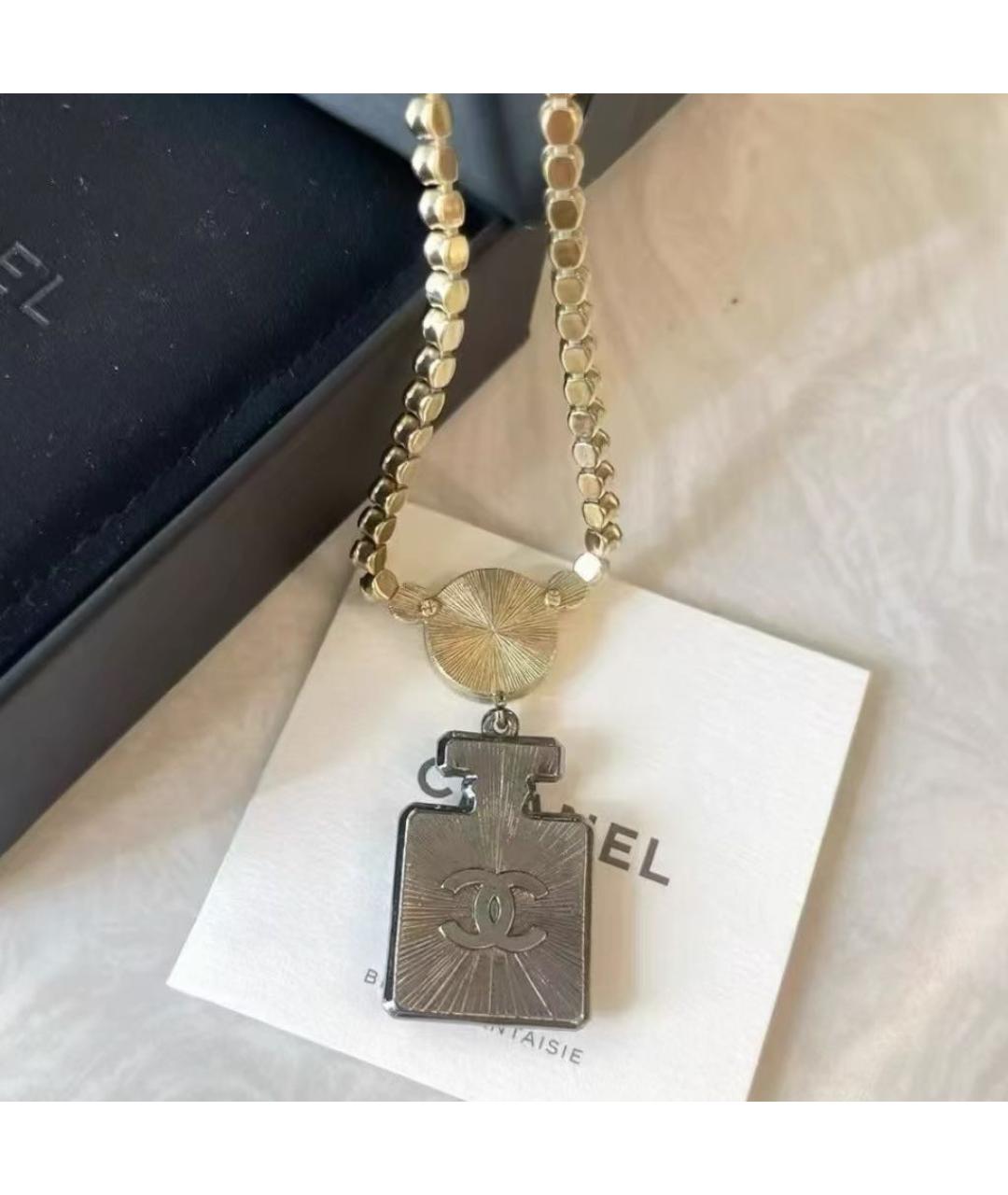 CHANEL Серебряное металлическое колье, фото 7